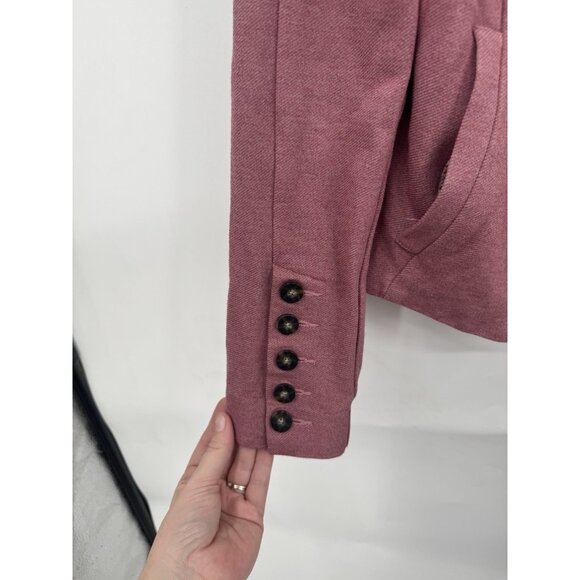 CAbi #3550 Applaud Jacket Blazer Pink Light Coat Women's Size 8 Preppy Classic - Picture 9 of 11